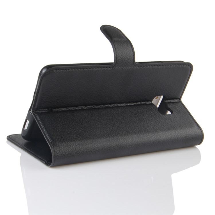Litchi Texture Wallet Leather Flip Mobile Case for HTC U Ultra - Black-5