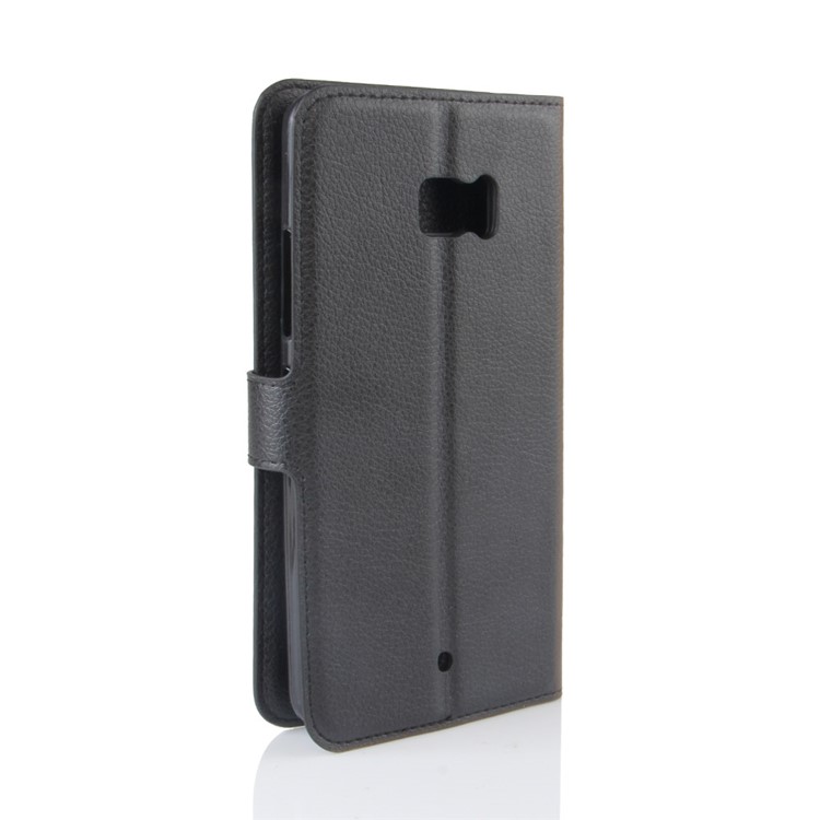Litchi Texture Wallet Leather Flip Mobile Case for HTC U Ultra - Black-6