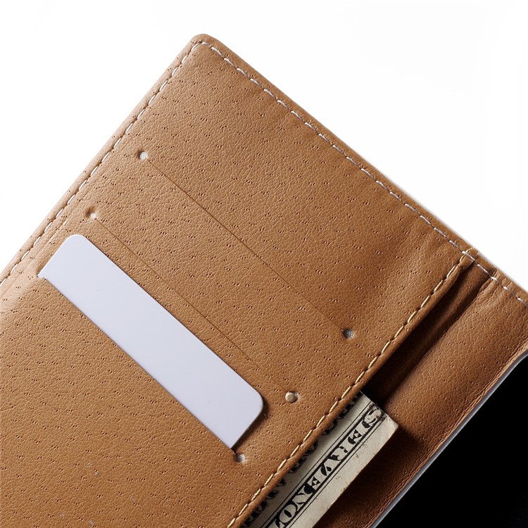Pattern Printing Leather Case with Wallet Slots for HTC Desire 650 Single SIM - Black and White Cat-9