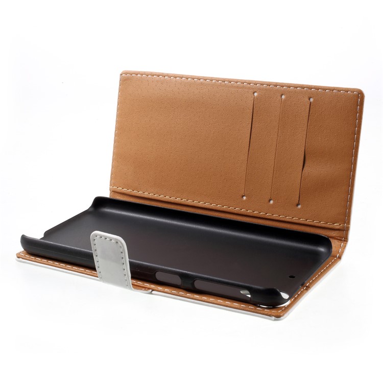Patterned Leather Wallet Mobile Cover for HTC Desire 650 Single SIM - Dog Wearing Sunglasses-5