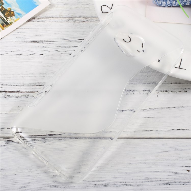 S-line Pattern Soft TPU Gel Skin Case for HTC U Play - Transparent-1