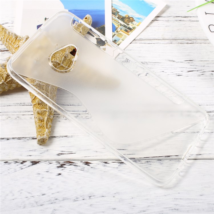 S-line Pattern Soft TPU Gel Skin Case for HTC U Play - Transparent-3