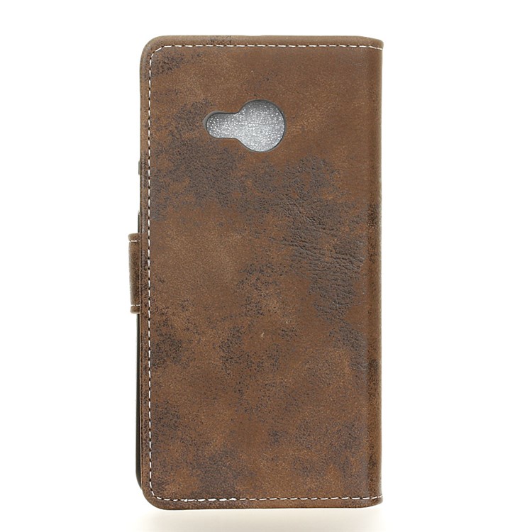 Retro Style Leather Flip Protective Cover Case for HTC U Play - Brown-3