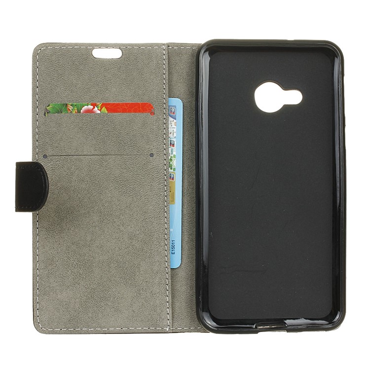 Wallet Leather Stand Case for HTC U Play - Black-5