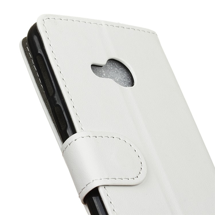 Wallet Leather Stand Cover for HTC U Play - White-4
