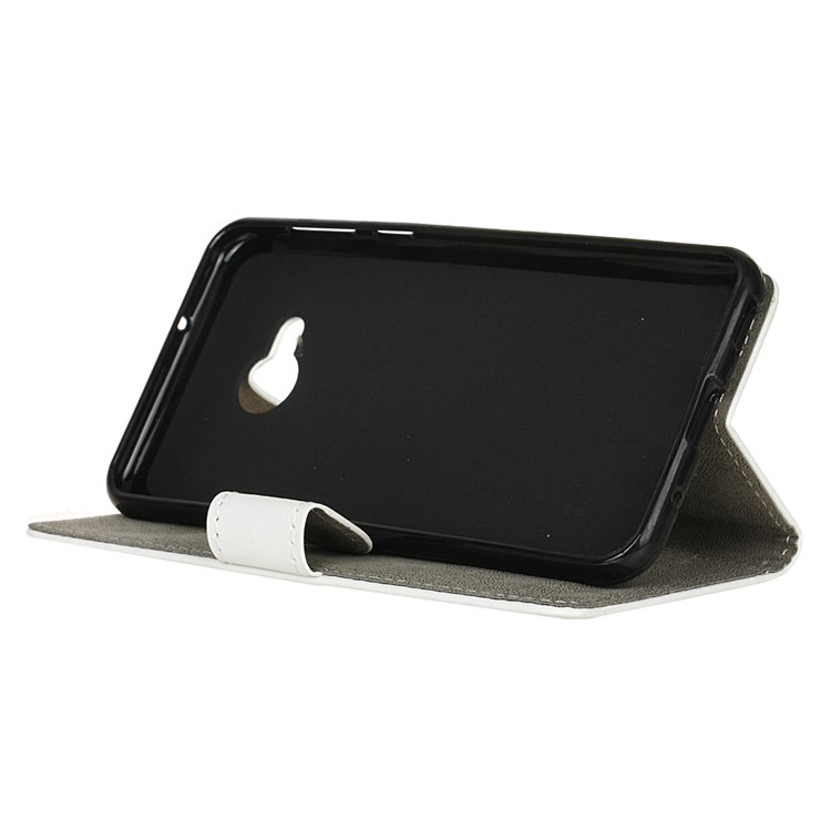 Wallet Leather Stand Cover for HTC U Play - White-6