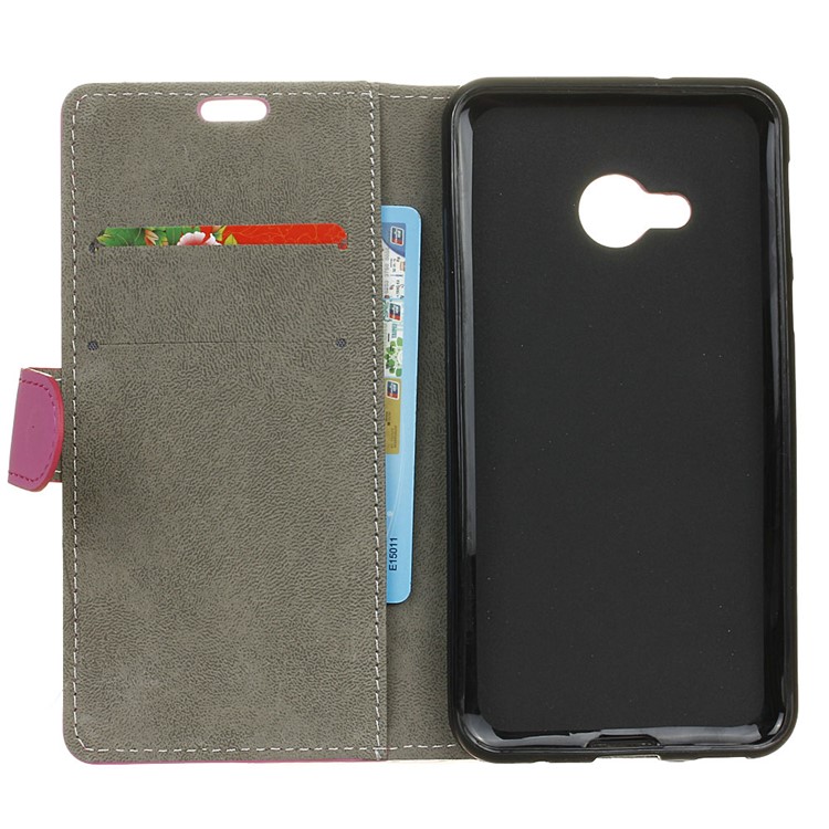Phone Leather Card Holder Case for HTC U Play - Rose-5