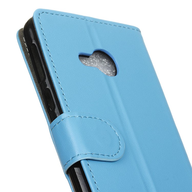 Leather Stand Case with Card Slots for HTC U Play - Blue-4