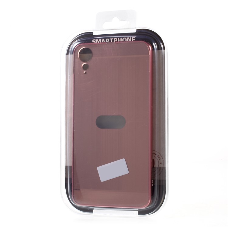 Aluminum Alloy Frame + Brushed PC Mobile Phone Case for HTC Desire 10 Lifestyle - Rose Gold-8