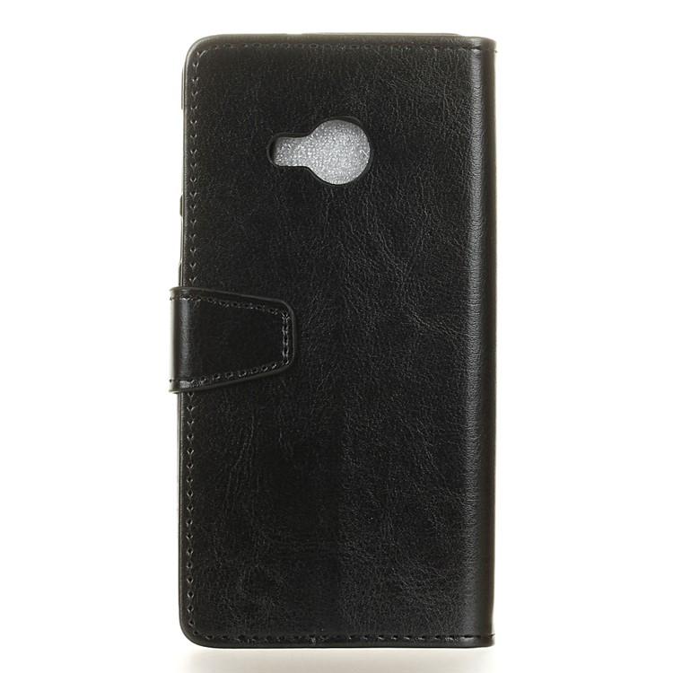 Crazy Horse Wallet Leather Stand Case for HTC U Play - Black-2