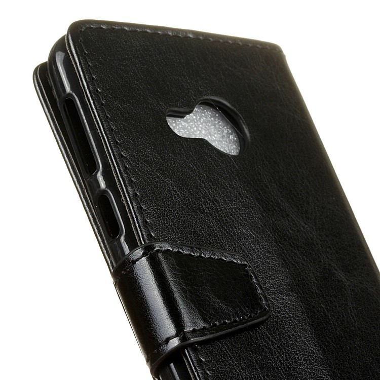 Crazy Horse Wallet Leather Stand Case for HTC U Play - Black-3