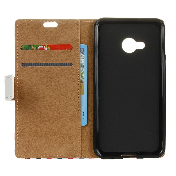 Printing Pattern Flip Folio Leather Wallet Case for HTC U Play - Lovely Little Owls-6