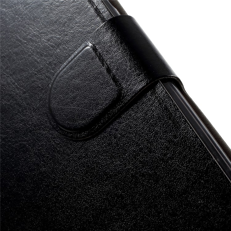 Crazy Horse PU Leather Cell Phone Case for HTC U11 Built-in Steel Sheet - Black-8