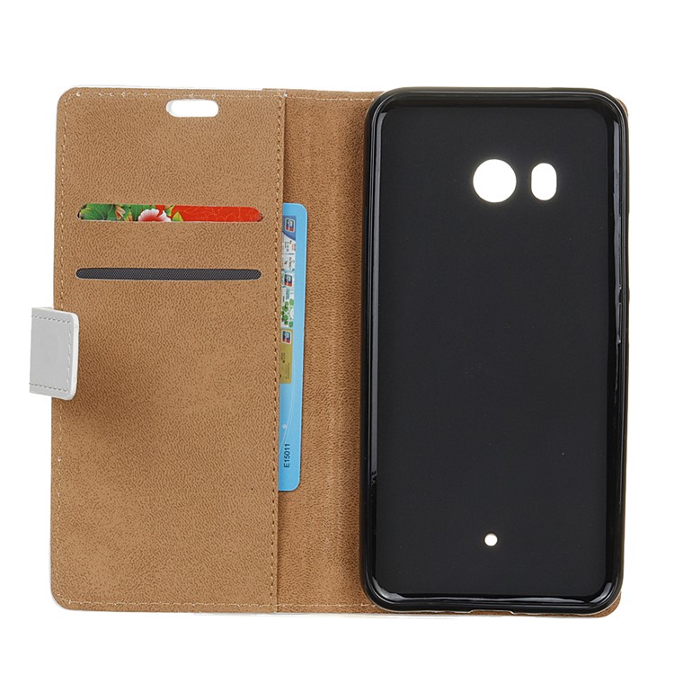 Pattern Printing PU Leather Wallet Stand Case for HTC U11 - Tribal Tribe-6