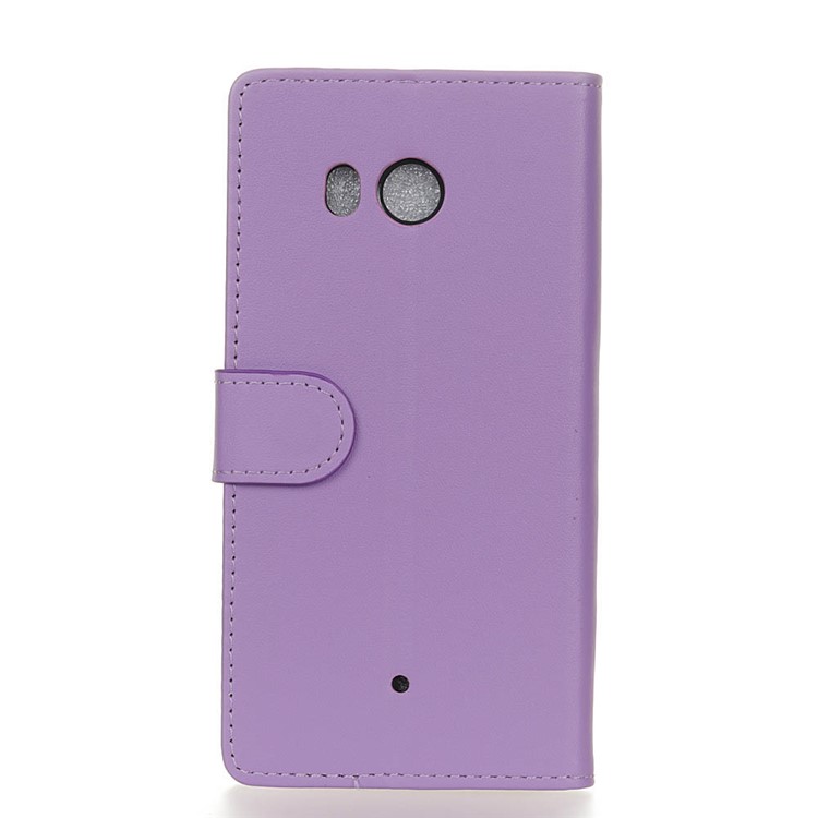 Wallet Leather Stand Protection Case for HTC U11 - Purple-2