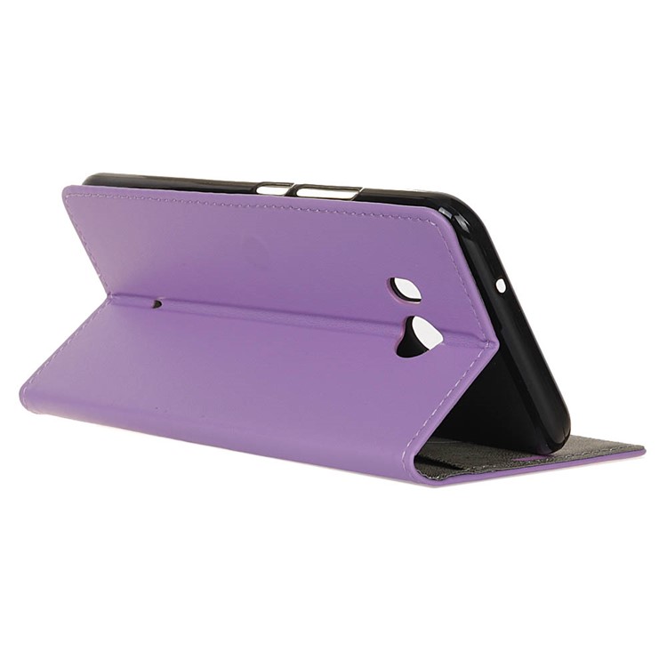 Wallet Leather Stand Protection Case for HTC U11 - Purple-5