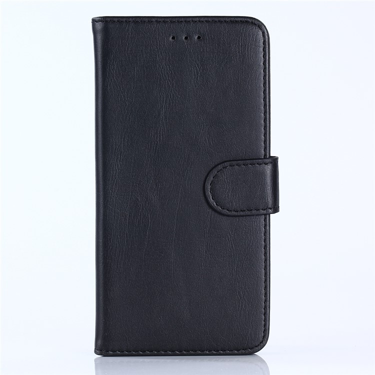Crazy Horse Retro Wallet Leather Stand Case for HTC U11 - Black-1