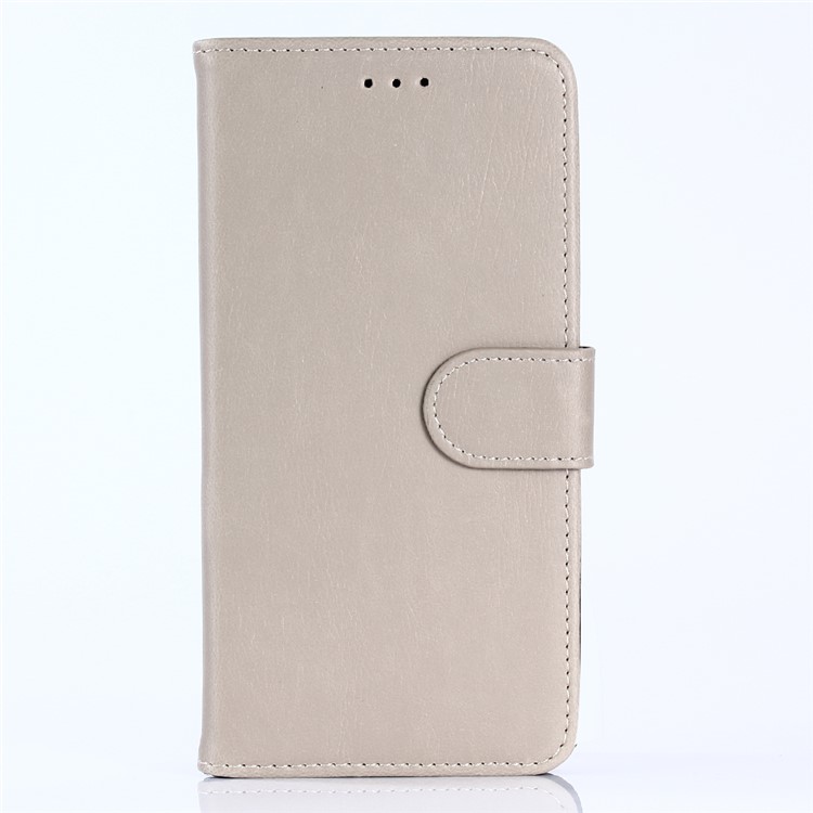 Crazy Horse Retro Card Holder Leather Phone Cover for HTC U11 - Beige-1