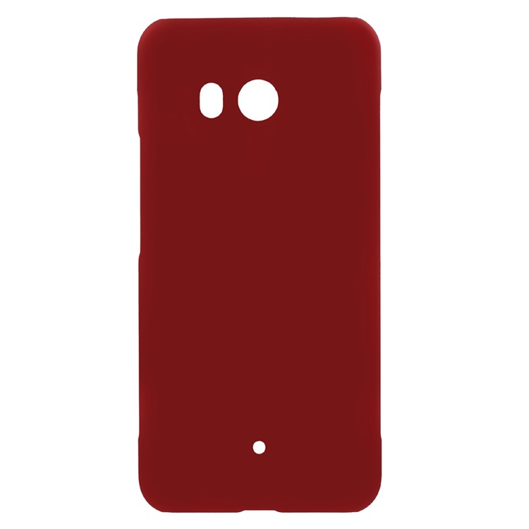 Rubberized PC Hard Shell for HTC U11 - Red-1