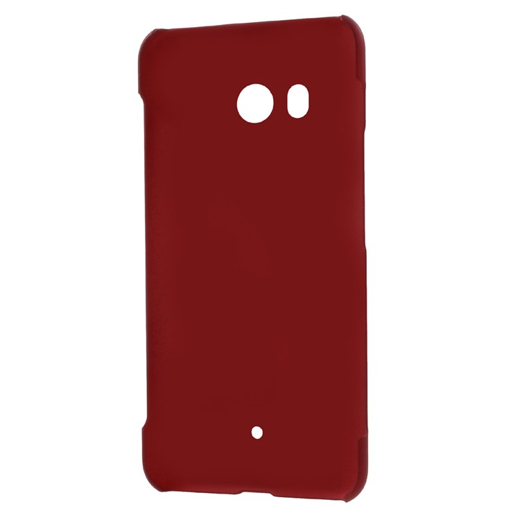 Rubberized PC Hard Shell for HTC U11 - Red-4