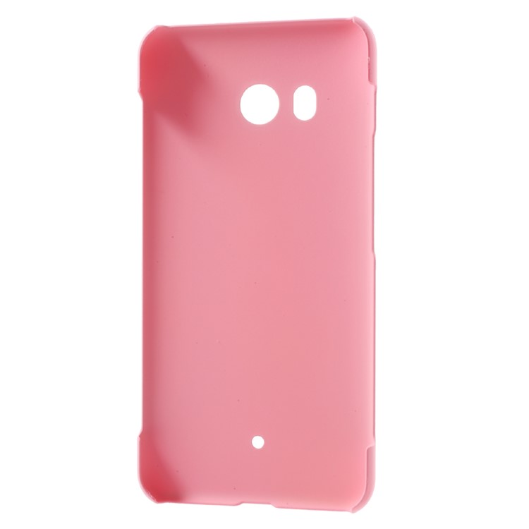Rubberized PC Hard Mobile Phone Shell for HTC U11 - Pink-4