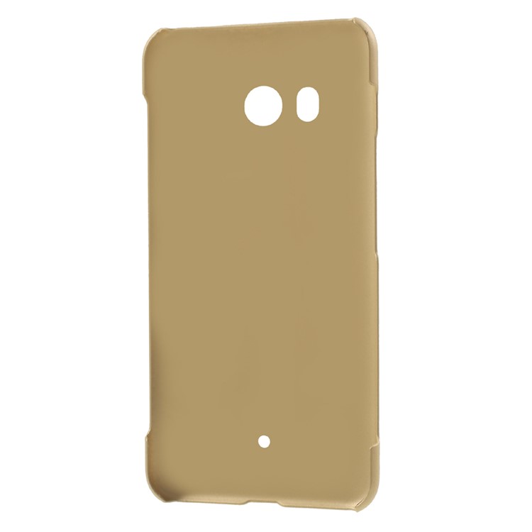 Rubberized Plastic Hard Shell for HTC U11 - Gold-4
