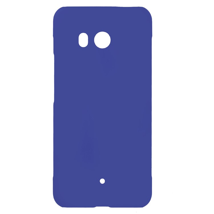 Rubberized Plastic Hard Back Shell for HTC U11 - Dark Blue-1