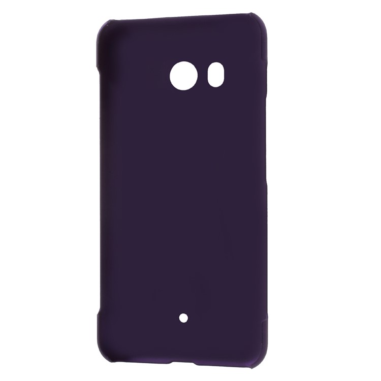 Rubberized Protective PC Hard Phone Shell for HTC U11 - Purple-4