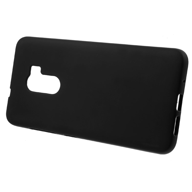 Matte Soft TPU Phone Cover for HTC One X10 - Black-2