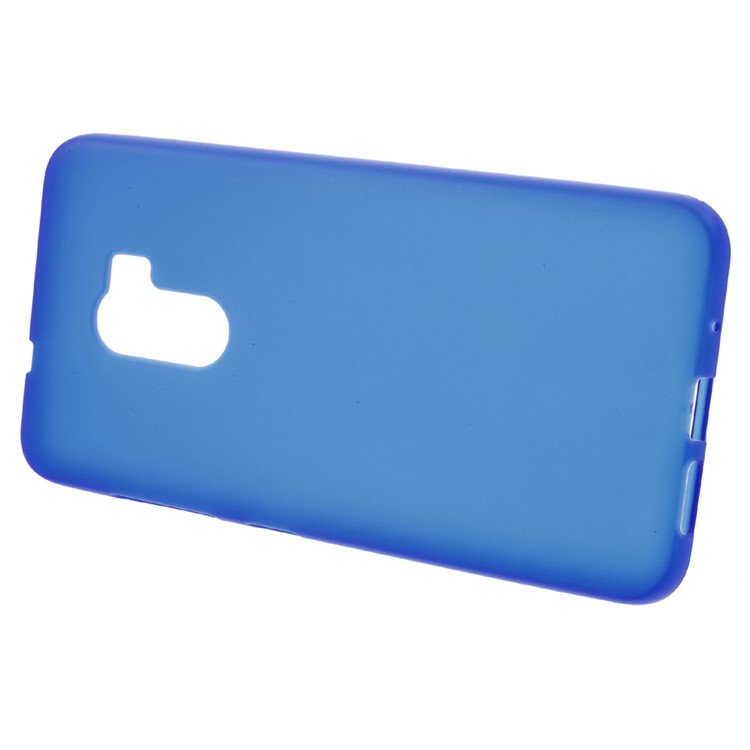 Matte Soft TPU Mobile Phone Shell for HTC One X10 - Blue-2