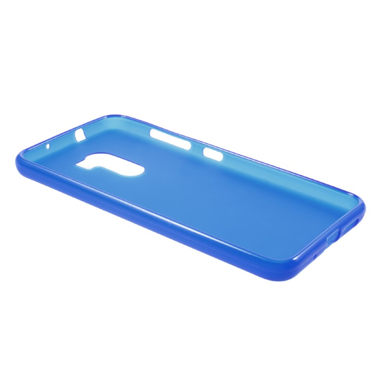 Matte Soft TPU Mobile Phone Shell for HTC One X10 - Blue-4