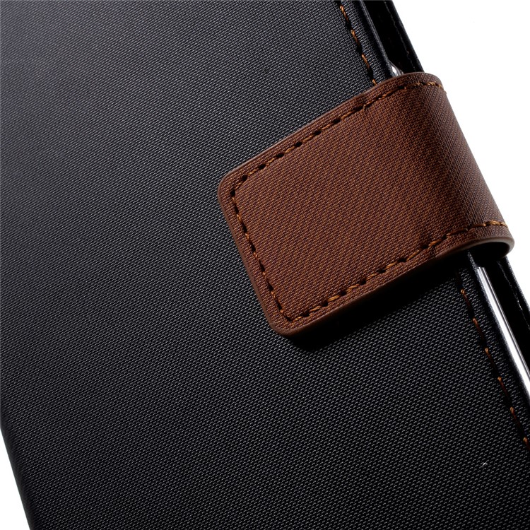 ROAR KOREA Twill Grain Leather Wallet Stand Case for HTC U11 - Black-8