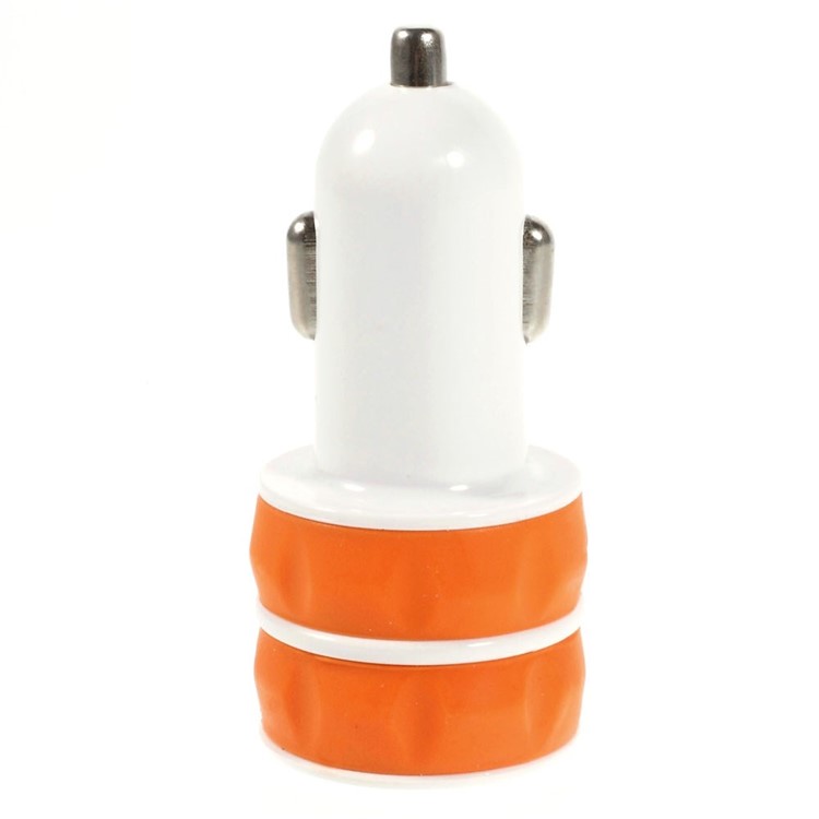 ES-03 3.1A Two USB Car Charger for iPhone iPad Samsung HTC Sony Nokia Etc - Orange-3