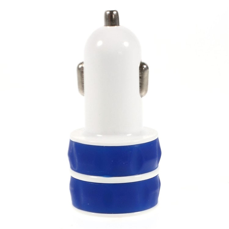 ES-03 3.1A Two USB Car Charger for iPhone iPad Samsung HTC Sony Nokia Etc - Blue-3