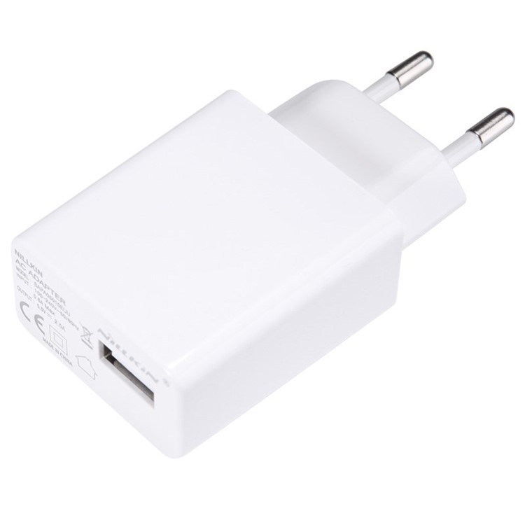 NILLKIN EU Plug 5V 2A Top Speed Charge AC Adapter for iPad iPhone Smartphone Table MP3, etc - White-4