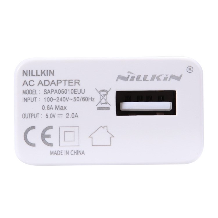 NILLKIN EU Plug 5V 2A Top Speed Charge AC Adapter for iPad iPhone Smartphone Table MP3, etc - White-5