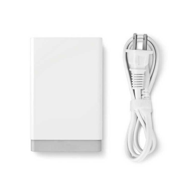 Smart 5-Port USB Wall Charger 8A Desktop Charging Station - White-5