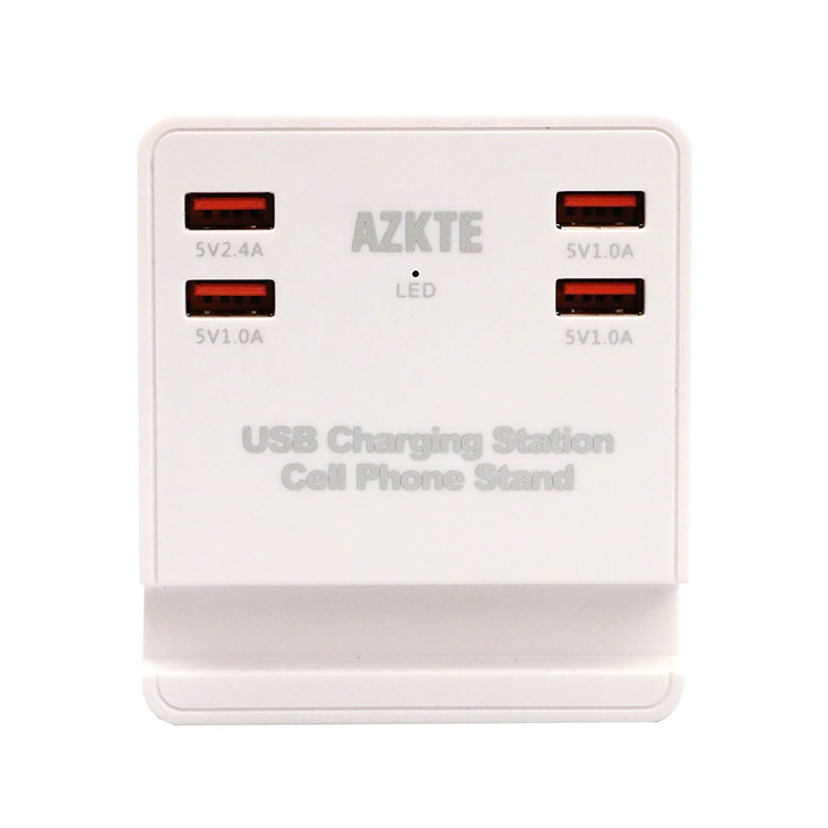 AZKTE 5V 4A USB Charging Station Mobile Phone Stand with 4 USB Ports - AU Plug-5