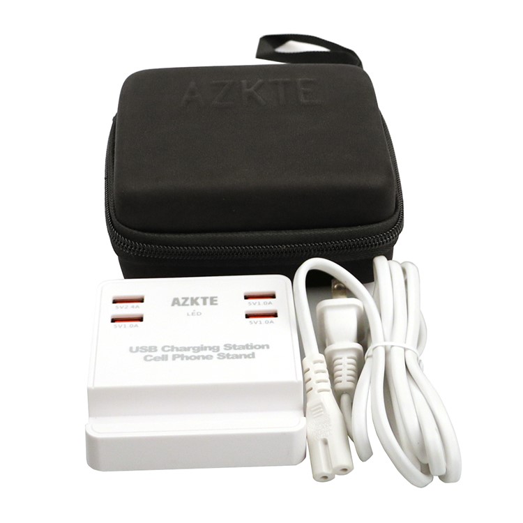 AZKTE 5V 4A USB Charging Station Mobile Phone Stand with 4 USB Ports - AU Plug-6
