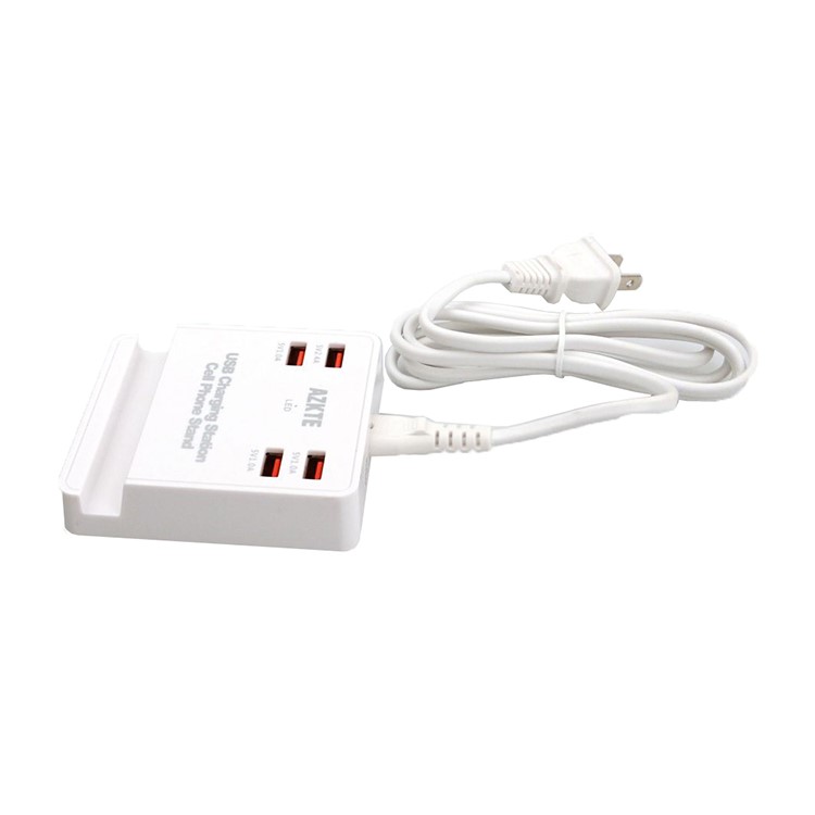 AZKTE 5V 4A USB Charging Station Mobile Phone Stand with 4 USB Ports - AU Plug-7