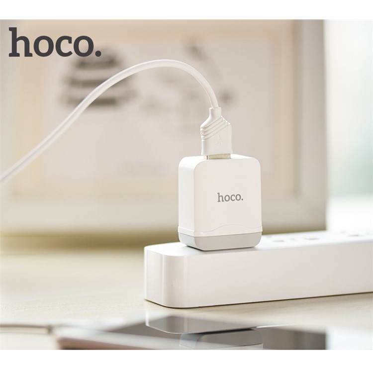 HOCO C22 Little Superior USB Ports Wall Travel Charger - US Plug-3
