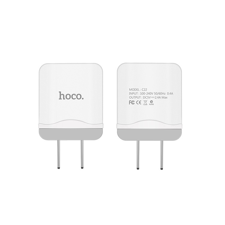 HOCO C22 Little Superior USB Ports Wall Travel Charger - US Plug-6