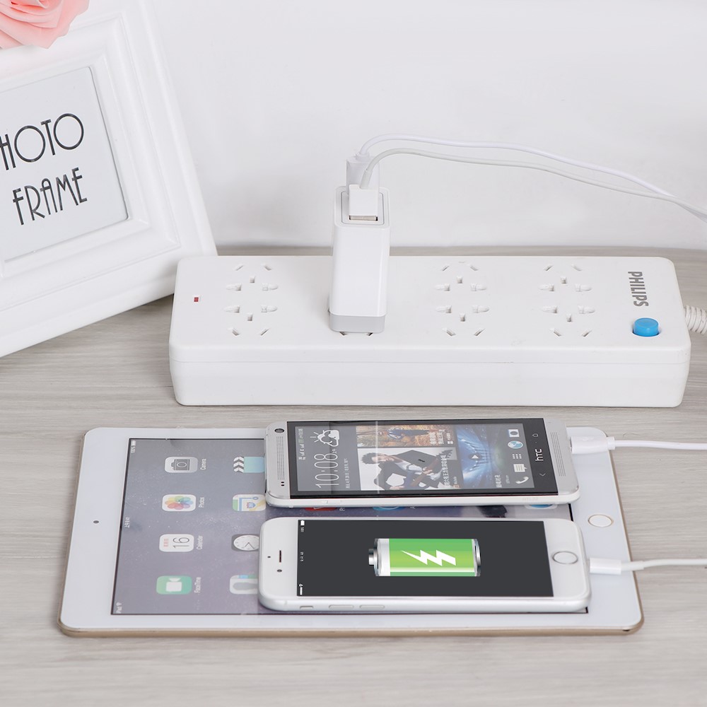 30W QC 3.0 Quick Charge 3 USB Ports Wall Charger USB Travel Adapter for iPhone Samsung Huawei - US Plug-4