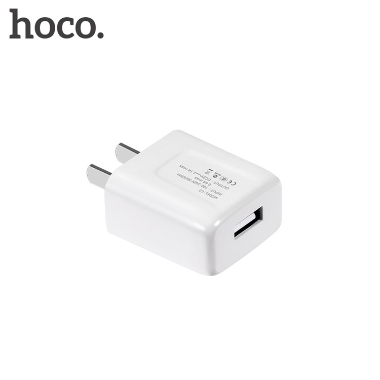 HOCO C2 5V 2.1A Wall Charger Adapter + USB Type-C Cable Kit for Samsung Huawei Sony - US Plug-7
