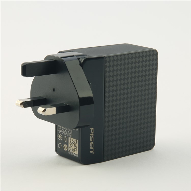 PISEN 4-Port Portable USB Charger Travel Charger Wall Charging Station Adapter-9
