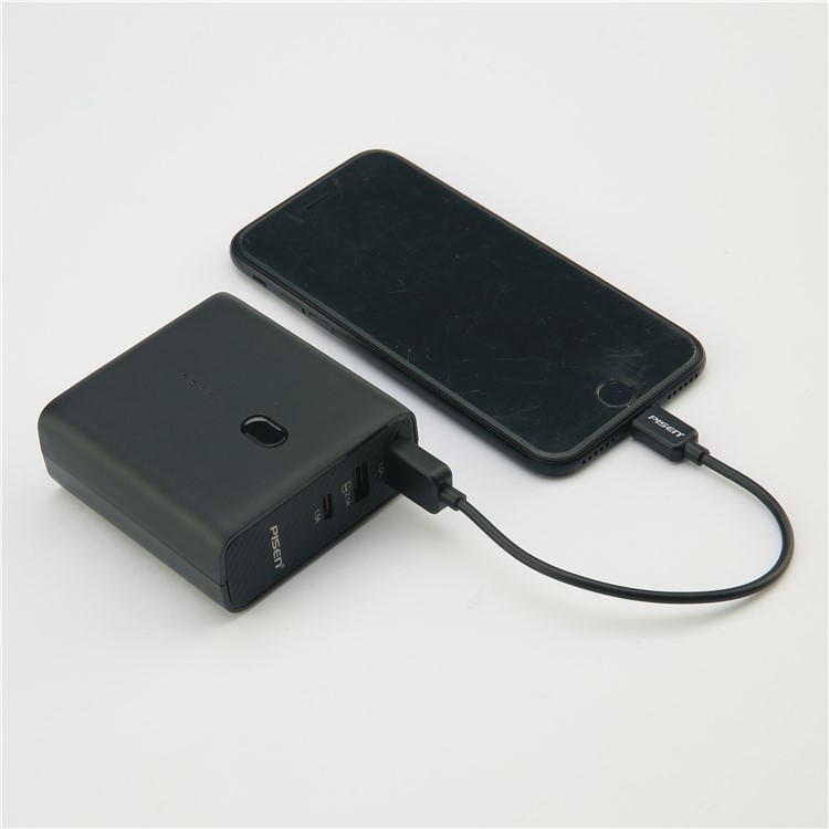 PISEN 2-in-1 Wall Travel Charger with USB-C Output 5000mAh External Battery Power Bank-94