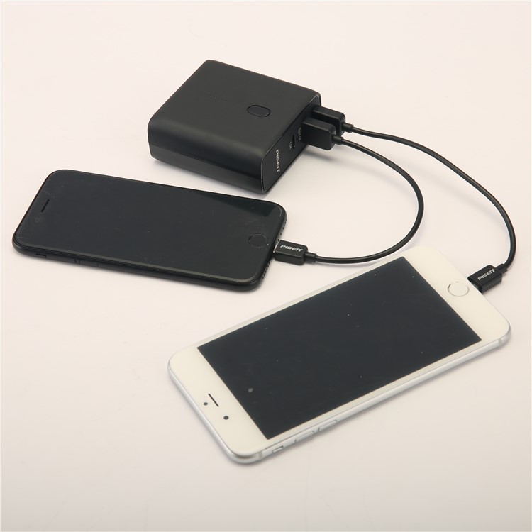 PISEN 2-in-1 Wall Travel Charger with USB-C Output 5000mAh External Battery Power Bank-109