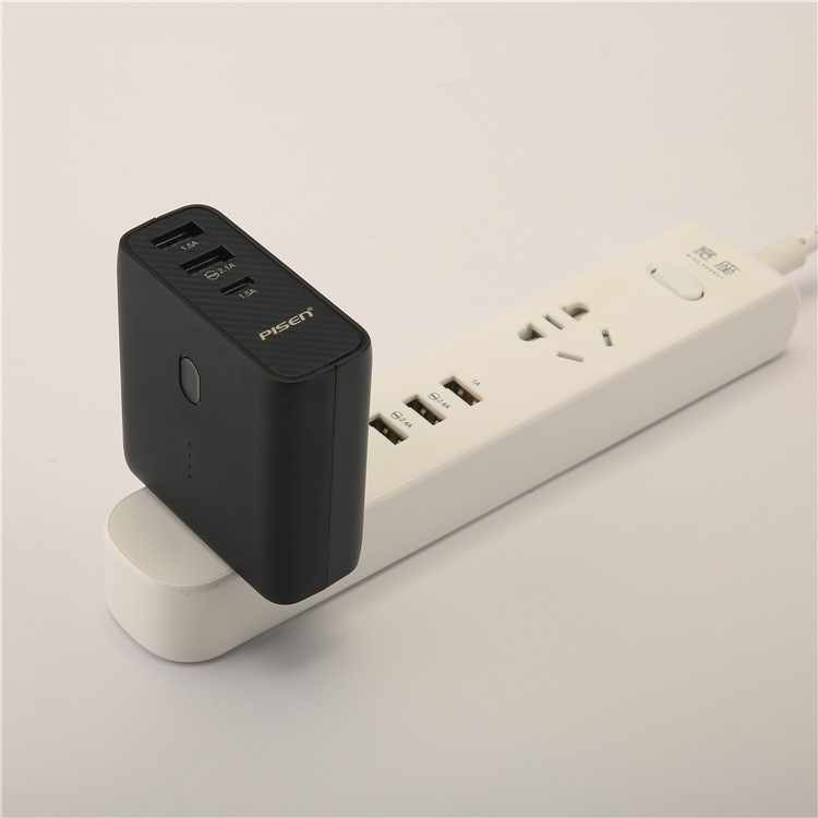PISEN 2-in-1 Wall Travel Charger with USB-C Output 5000mAh External Battery Power Bank-115