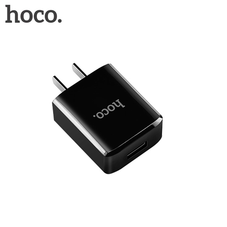 HOCO C27 5V 2A Single USB Port Wall Travel Charger for iPhone Samsung Huawei - Black / CN Plug-3