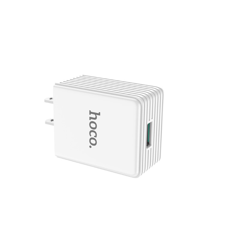 HOCO C34 Single USB Quick Charge QC 3.0 Wall Charger for iPhone Samsung Huawei - US Plug-2